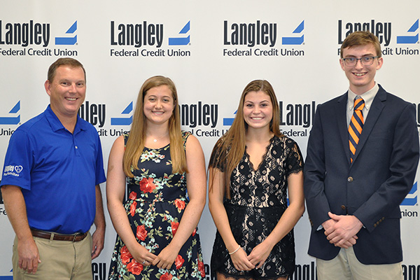 Scholarship Recipients - Megan Cooker, Daniel Prohaska, Gabriella Crooks and Taylor Sharp